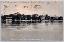 K54/ Middle Bass Island Lake Erie Ohio Postcard c1910 Middle Bass Club House 341 picture