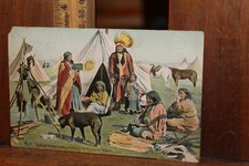 Antique 1907 Postcard Native American Soo Mich Typical Indian Camp Moccasins picture