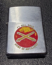 Vintage 1973 Zippo Ft Sill Oklahoma Military Home Of Artillery picture