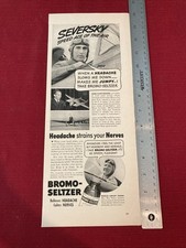 Famed Plane Designer Alexander DeSeversky for Bromo-Seltzer 1940’s Print Ad picture