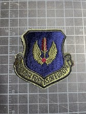 UNITED STATES AIR FORCE U.S.A.F. US AIR FORCE IN EUROPE VINTAGE ORIGINAL PATCH picture