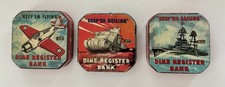 Keep 'Em Rolling, Keep 'Em Flying, Keep 'Em Sailing Tin Dime Banks picture