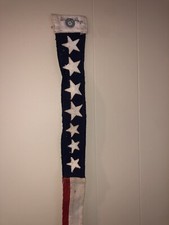 Vintage Old  7star WW2 US Navy  Commission  Pennant Flag Antique Sewn Stars Rare picture