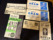 Vintage Democratic Campaign Cards Lot w/ 1952 Election Preview Booklet picture