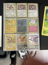 Lot of 9 Pokemon Evolutions Cards - Eevee GX SM233 Alt Art, BW Promos, Vintage picture
