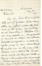 Supreme Court Justice Ames Seeks Help For Abolitionist Son, Civil War Service picture