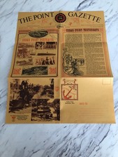 1970 Cedar Point Amusement Park The Point Gazette Poster & Menu 17x 21.5