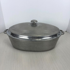 Vintage Wagner Ware Sidney-O # 265 Drip Drop Oval Roaster Baster w/Lid NO TRIVET picture