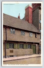 Postcard Paul Revere House, Boston, Massachusetts, Exterior View, D12466 picture