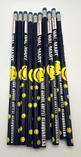 10 Vintage Walmart Sanford Pencils Smiley Face School Supply HQ unused Promo picture