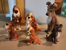Vintage Disney Ceramic Lady & the Tramp Ceramic Figurine Lot picture