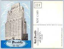 Hotel Piccadilly Times Square New York City Postcard 1940s-50s Illustration picture