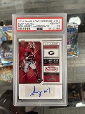 2018 Panini Contenders Draft Pick AUTO SONY MICHEL Auto PSA 10 GEM MT picture