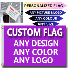 CUSTOM PRINTED PERSONALISED FLAG /FESTIVAL  BANNER | ANY SIZE | ANY DESIGN-Free picture