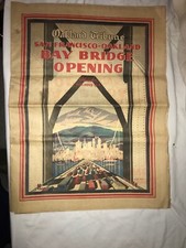 Original 1936 Oakland Tribune Year Book Oakland Ca Two Sections Color Vintage picture