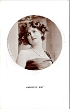 RPPC Edwardian British Actress Gabrielle Ray Bare Shoulders Cameo P.U.1909 N-533 picture