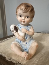 Lefton Porcelain Bisque Piano Baby( Was A Light) No Cord Included picture