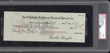 Orville Wright Signed Check 1938 Winters National Bank PSA/DNA Certified MINT 9 picture