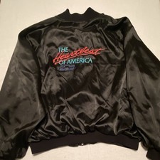 Vintage Hartwell Chevrolet Heartbeat of America Satin Jacket USA Men’s XL picture