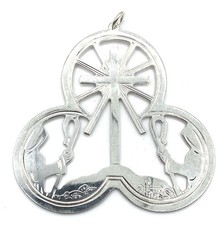 Vintage LUNT Sterling Silver 925 Christmas 1972 Shepherds Vigil Ornament Pendant picture