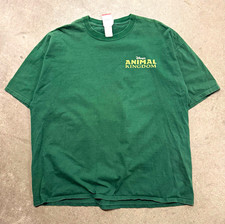 Vintage 90s Disney Animal Kingdom Green T Shirt Walt Disney World Parks Tee picture