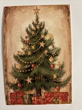 Christmas VINTAGE STYLE Unused Postcard Holiday Wall Decor 4 X 6 picture