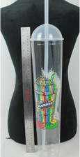 7/11 Slurpee 60th Anniversary 93oz Long Boy Cup With Lid And Straw Hard Plastic picture