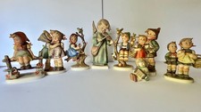 Vintage Goebel M.I. HUmmel Figurines Lot of 8 Full Bee Germany Apple Tree picture