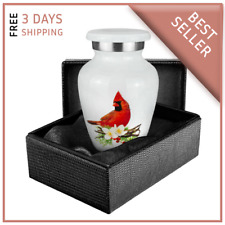 Peace and Harmony Beautiful Red Cardinal Small Keepsake Urn - Qnty 1 - with Case picture