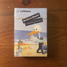 LUFTHANSA airlines CHEERFUL CHEATING playing cards - CHILDREN'S card game - NEW picture
