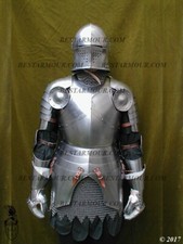Unique Medieval Larp Gothic Half Body Armor Suit Knight Half Armor Suit Gift picture