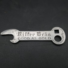 1910s Ritter Brau Beer Hastings Nebraska Brewing Key Bottle Opener Pre Pro 2 picture