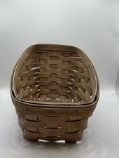 Vintage Longaberger Basket 1983 Handwoven Dresden Ohio USA 7.5” picture