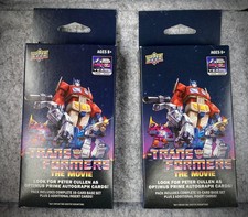 TRANSFORMERS THE MOVIE 40TH Upper Deck Trading Card (2 sealed hanger boxes) picture