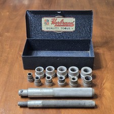 Vtg Herbrand Bushing Driver Set Tool 13 Piece w/Box Van-Chrome USA Made Complete picture
