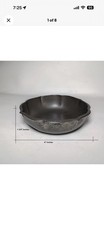 Just Andersen  Antique Denmark  1920's Disko metal scalloped ovoid bowl picture