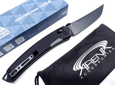 Sanrenmu 9211 GB Pocket Knife Axis Lock Black Blade G10 EDC SRM Smooth Action picture