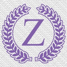 LAVENDER SEXY GIRL INITIAL LETTER DECORATIVE MONOGRAM VINYL DECAL STICKER (L-03) picture