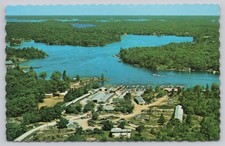 Honey Harbour Ontario Aerial Postcard Honey Harbour Boat Works Dock picture