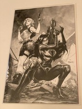 GI JOE/TOMB RAIDER #1 STEPHEN SEGOVIA NYCC EXCLUSIVE VIRGIN SKETCH BARONESS picture