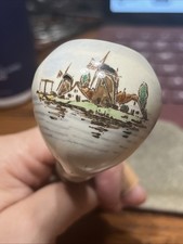 Vintage Goedewaagen Unused Ceramic Pipe Windmill Scene Made In Holland  picture
