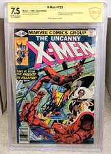 X-Men #129 (1980) CBCS 7.5 not CGC SS - Signed by Stan Lee Marvel Comics Key picture