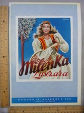 Rare Original VTG 1951 Parenti & Veneroni Fashion Milenka Advertising Art Print picture