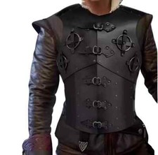 Leather Cosplay Armor Medieval Knight Costume Viking Larp Armour picture