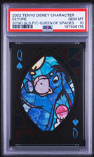 2022 Tenyo Disney Character Eeyore Queen of Spades Q PSA 10 picture