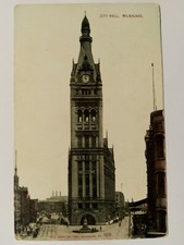 City Hall Milwaukee Wisconsin Vintage 1910 Postcard Unposted inv1 picture