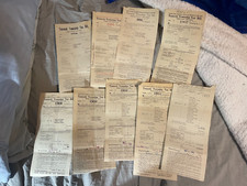 Teaneck NJ Town Tax Bill Lot of 9 1904 1905 1906 1907 1908 1909 1910 1911 1912 picture