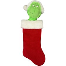 Vintage 1998 Dr. Seuss The Grinch Hallmark Christmas Holiday Stocking picture