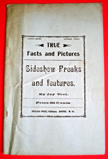 1930 Jay Teel Sideshow Freaks and Features ~ Circus Series 3 ~ Original Blue Cov picture