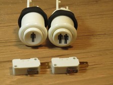 NOS Set of 1 & 2 Player Happ Controls arcade button CHERRY Switch ships from USA picture